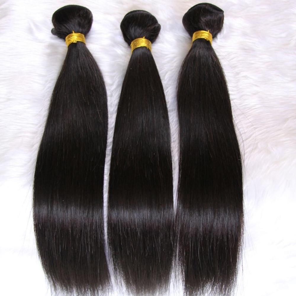 Peruvian Virgin Hair Straight Weave 3 Bundles